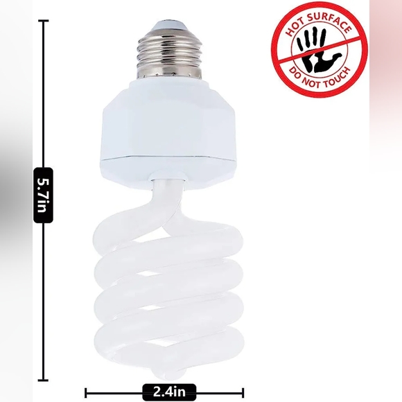 LUCKY HERP Reptile UVA UVB Light 5.0 23W Compact Fluorescent- LOT OF 5 NEW BULBS - Picture 5 of 6